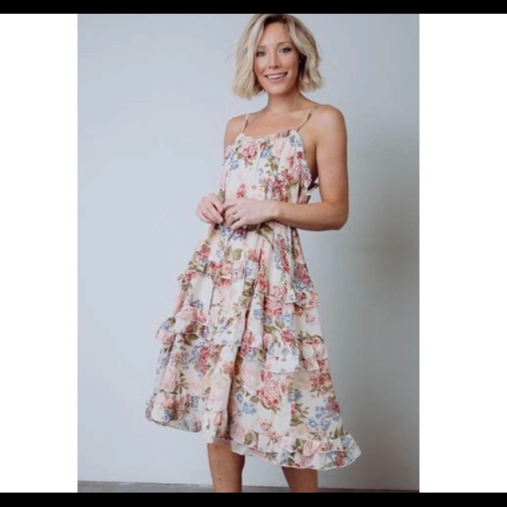 NWT Hayden Baltic Born Iris MIDI Dress Floral Medium